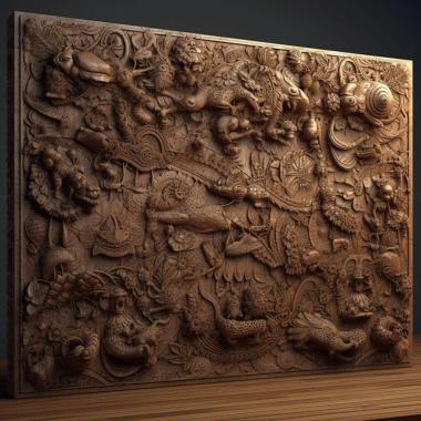 Patterns and decorations stl art museum 3 3d model